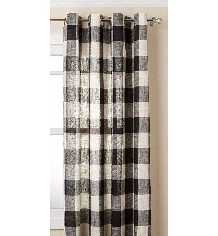 Millwood Pines Giovani Simple Elegance Vintage Check Striped Semi