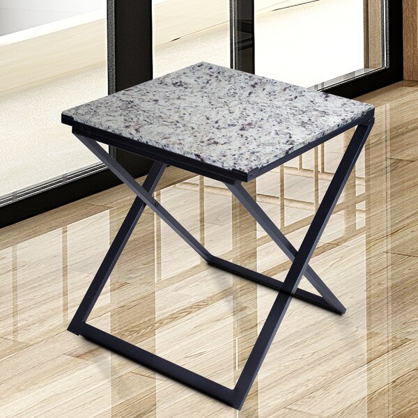 Sturgis Marble Top End Table By Red Barrel Studio