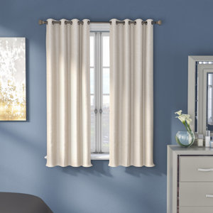 Napoleon Solid Max Blackout Thermal Grommet Single Curtain Panel