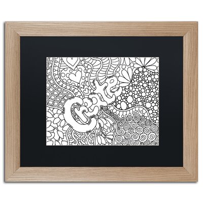 'Create' Framed Graphic Art on Canvas Trademark Fine Art Size: 16