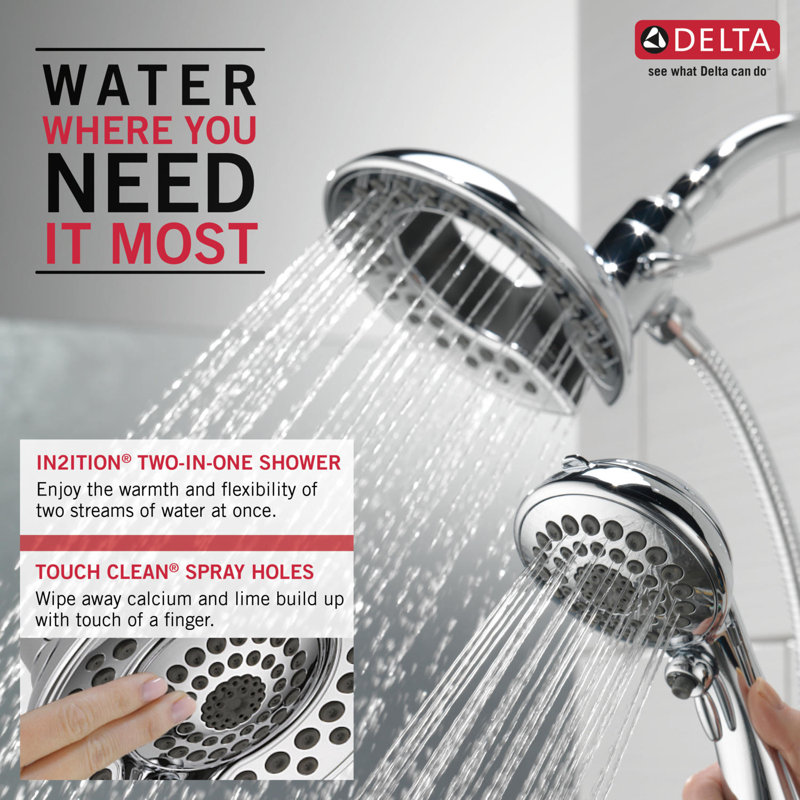Delta Universal Showering Components 2 GMP Shower Head with In2ition