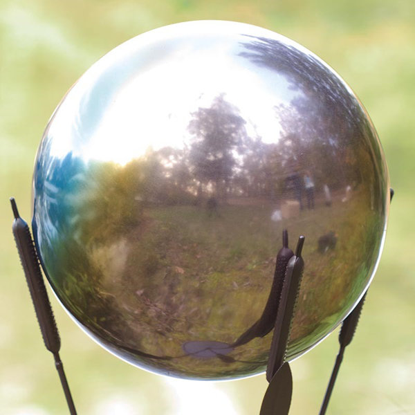 Rainbow Gazing Ball by Wind & Weather