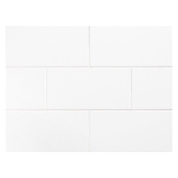 Ws Tiles Value Series 3 X 6 Ceramic Subway Tile In Bright Glossy Ws Tiles Value Series 3 X 6 Ceramic Subway Tile In Bright Glossy White Reviews Wayfair