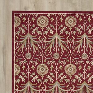 Carthage Hand-Tufted Red Area Rug