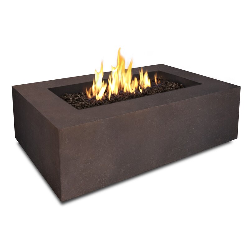 Baltic Concrete Natural Gas Fire Pit Table Reviews Allmodern