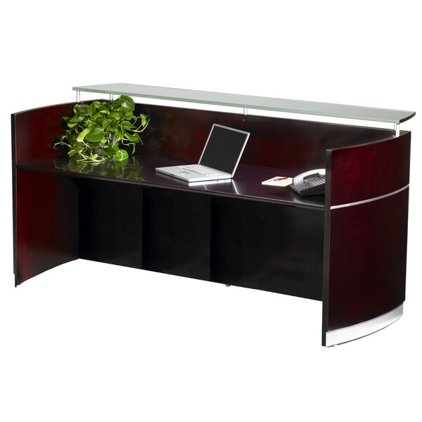 Napoli Rectangular Reception Desk by Mayline Group