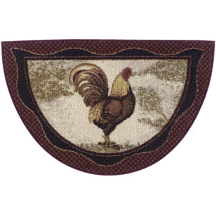 En Rooster Kitchen Decor Wayfair Cozy Cabin Tall Rooster Kitchen Mat