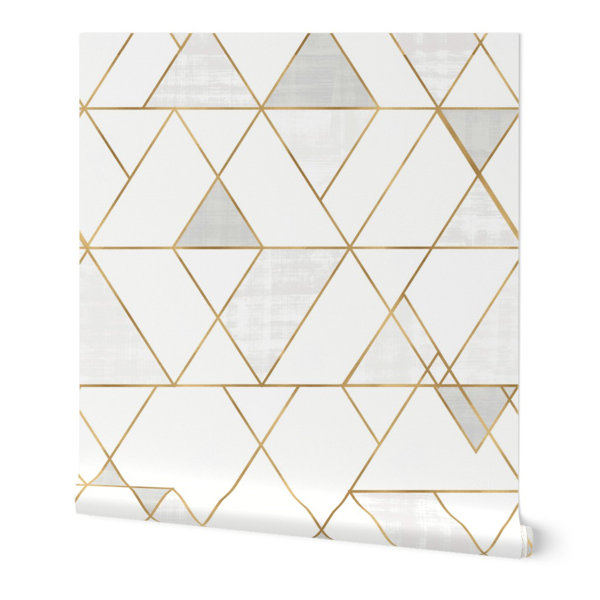 Ivy Bronx Panneau de papier peint amovible à motif ...