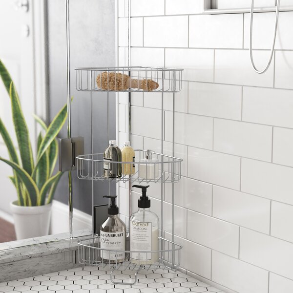 Free Standing Shower Caddy by Rebrilliant