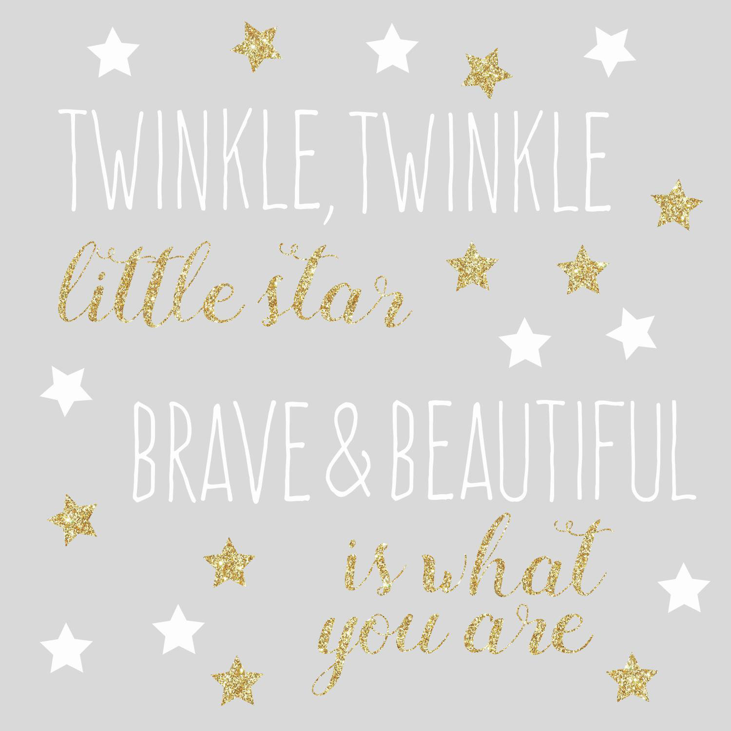 twinkle twinkle little star decal