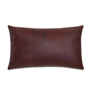 Star Accent Pillow Leather Down Feather Throw Pillow Decorative Pillow Accent Pillow Genuine Leather Lumbar Pillow Leather Cushion
