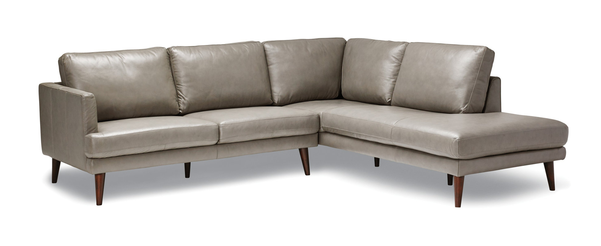 Sofas to Go Bond Leather Sectional & Reviews Wayfair
