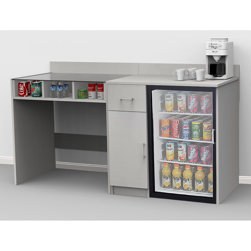 Breaktime Coffee Kitchen Lunch Break Room 36" x 72" Base ...