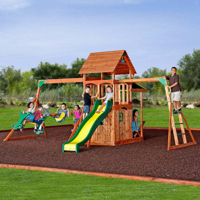 Backyard Discovery Saratoga Swing Set Reviews Wayfair