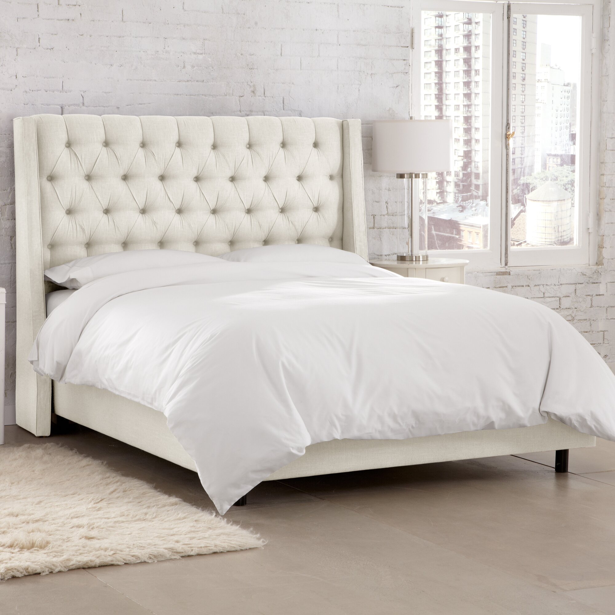 Amherst Tufted Upholstered Low Profile Standard Bed