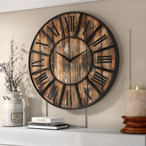 Oversized Hampson 36 Wall Clock by Gracie Oaks| @ $195.99