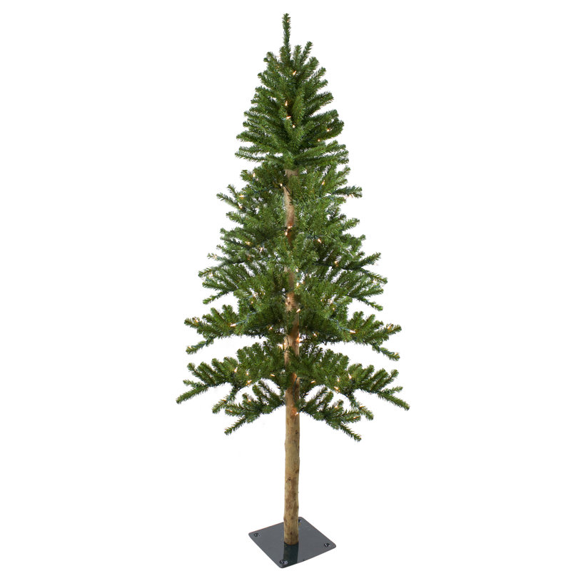 The Holiday Aisle Pre Lit Alpine 6 Gray Pine Artificial Christmas