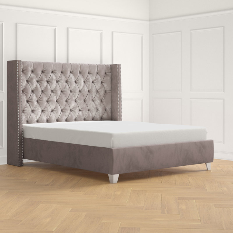 Dash Tufted Upholstered Low Profile Platform Bed Reviews
