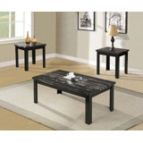 Lugenia 3 Piece Coffee Table Set by Fleur De Lis Living