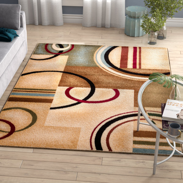 Ari Ivory Arcs and Shapes Area Rug by Zipcode Desi