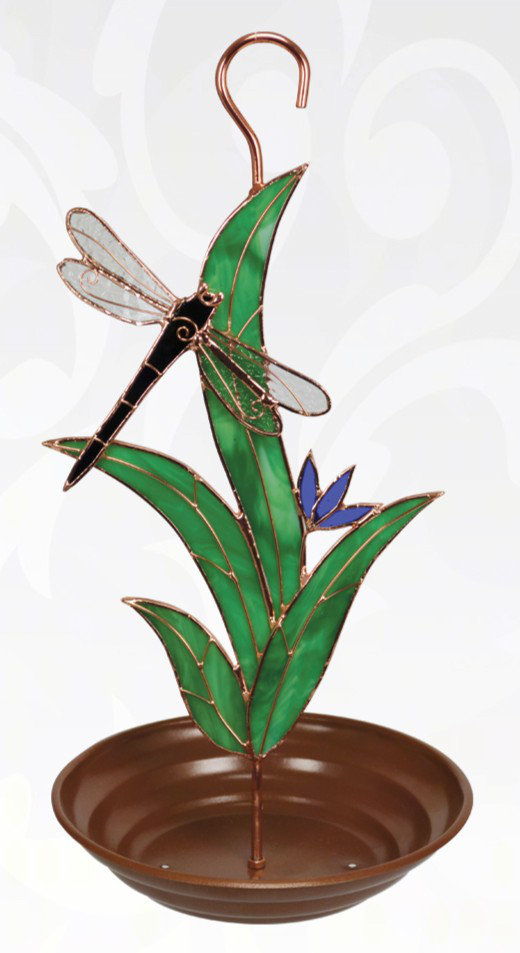 Gift Essentials Dragonfly With Leaves Decorative Bird Feeder Wayfair