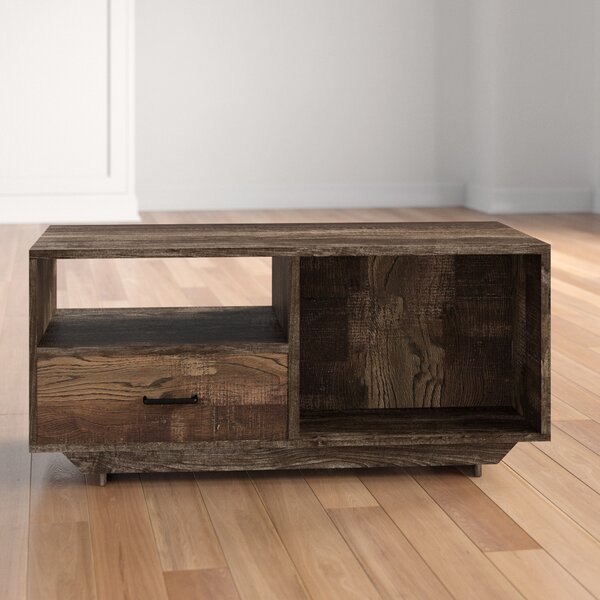 Chincoteague Sled Coffee Table With Storage By Three Posts