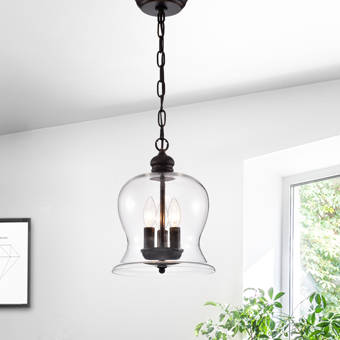 Gracie Oaks Zhu 3 Light Lantern Rectangle Pendant Reviews Wayfair