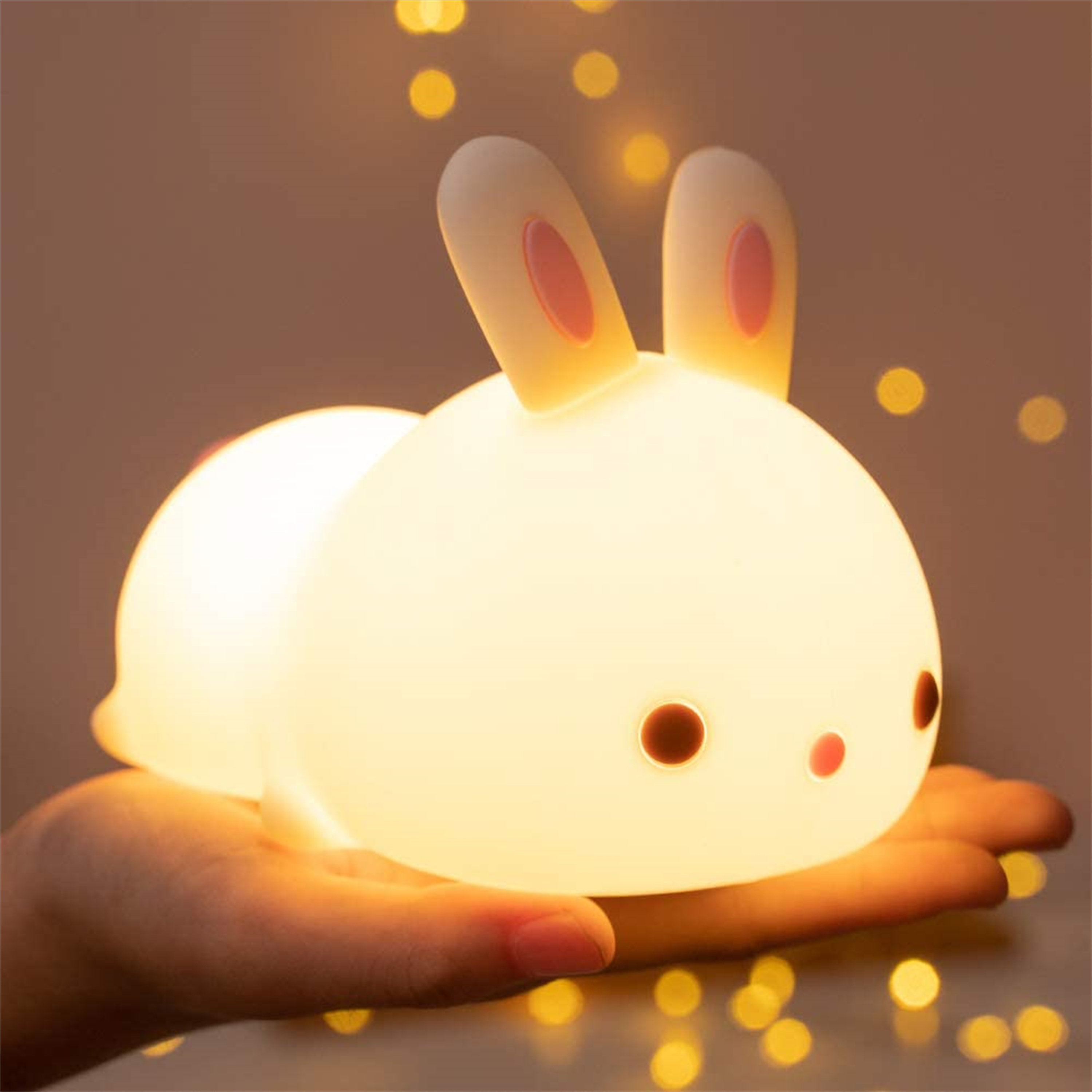 Katier Mignon Lapin Veilleuse Pour Enfants Lampe De Lapin Cadeaux D Anniversaire Pour Filles Adolescentes Squishy Lapin Veilleuse Veilleuses Pour Chambre D Enfant Wayfair Ca