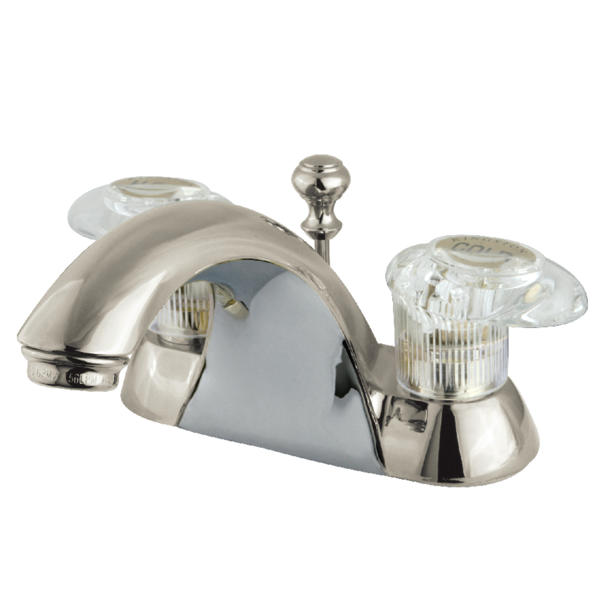 Kingston Brass Naples Centerset Bathroom Sink Faucet With Abs Pop Up Drain Wayfair