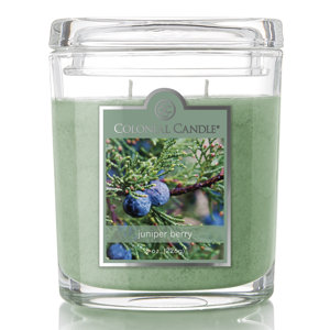 Oval Juniper Berry Scent Jar Candle (Set of 4)