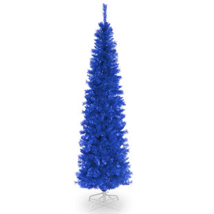 Tinsel Trees 6 Blue Tree Artificial Christmas Unlit With Stand Tinsel Trees 6 Blue Tree Artificial Christmas Unlit With Stand