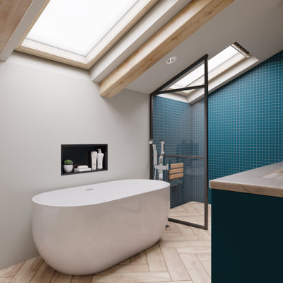 59 x 28 Freestanding Soaking Bathtub Alfi Brand