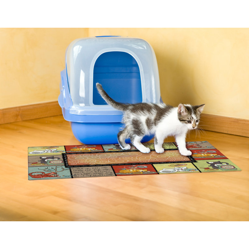 cat litter mat