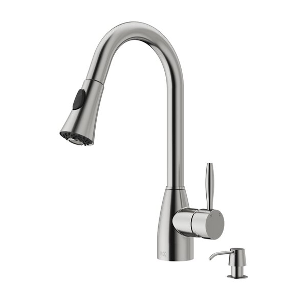 Aylesbury Pull Down Single Handle Kitchen Faucet with Optional Soap Dispenser by VIGO