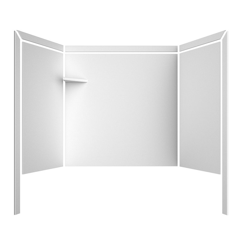 Flexstone Elite Tub Surround 60 H X 60 W X 32 D Shower Wall Reviews Wayfair
