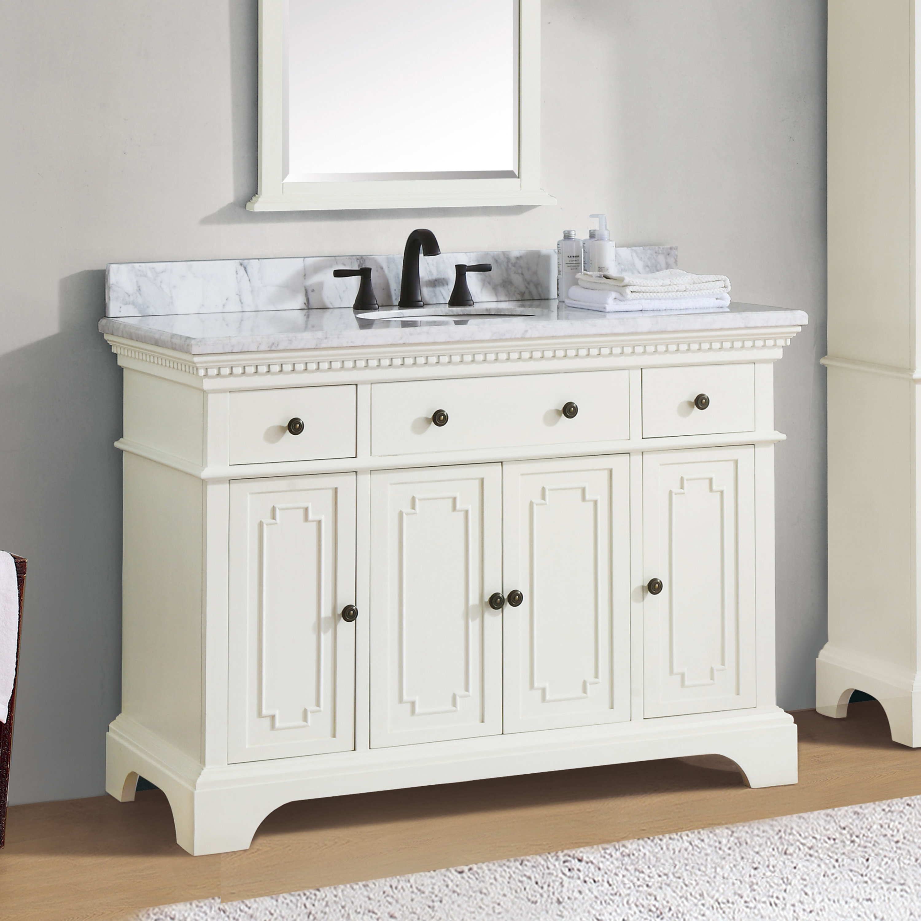Ophelia Co Ruthann Marble Top 49 Single Bathroom Vanity Set Ophelia Co Ruthann Marble Top 49