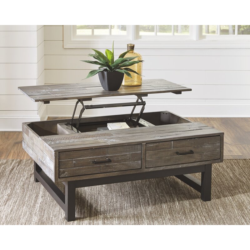 Gracie Oaks Malachy Lift Top Coffee Table With Storage Reviews Wayfair