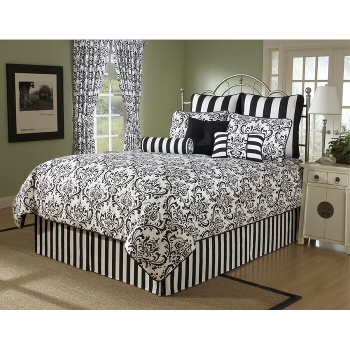 Winston Porter Sussex Damask Comforter Set Wayfair