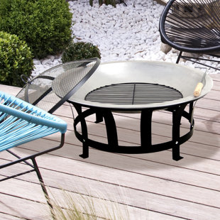 Modern Fire Pit Wayfair Stainless Steel Burning Wood Fire Pit
