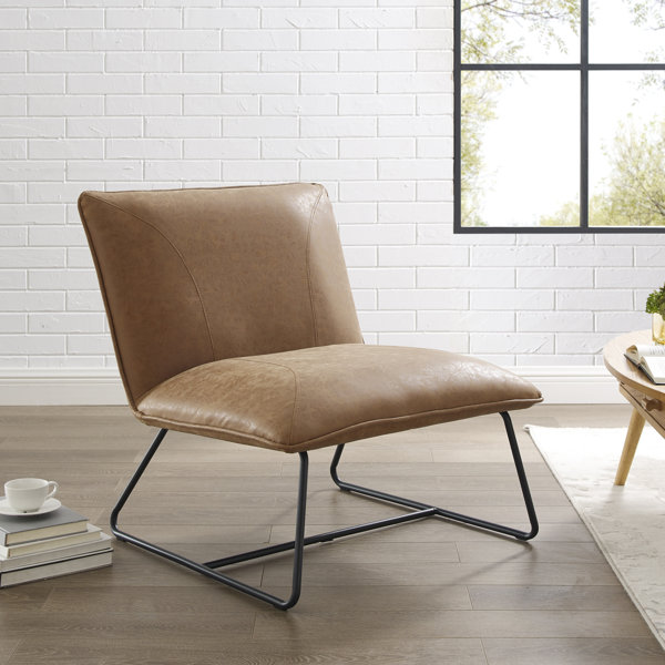 low leather chair