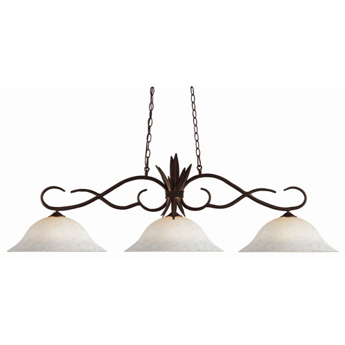 Fleur De Lis Living Beehler 3 Light Kitchen Island Linear Pendant Wayfair