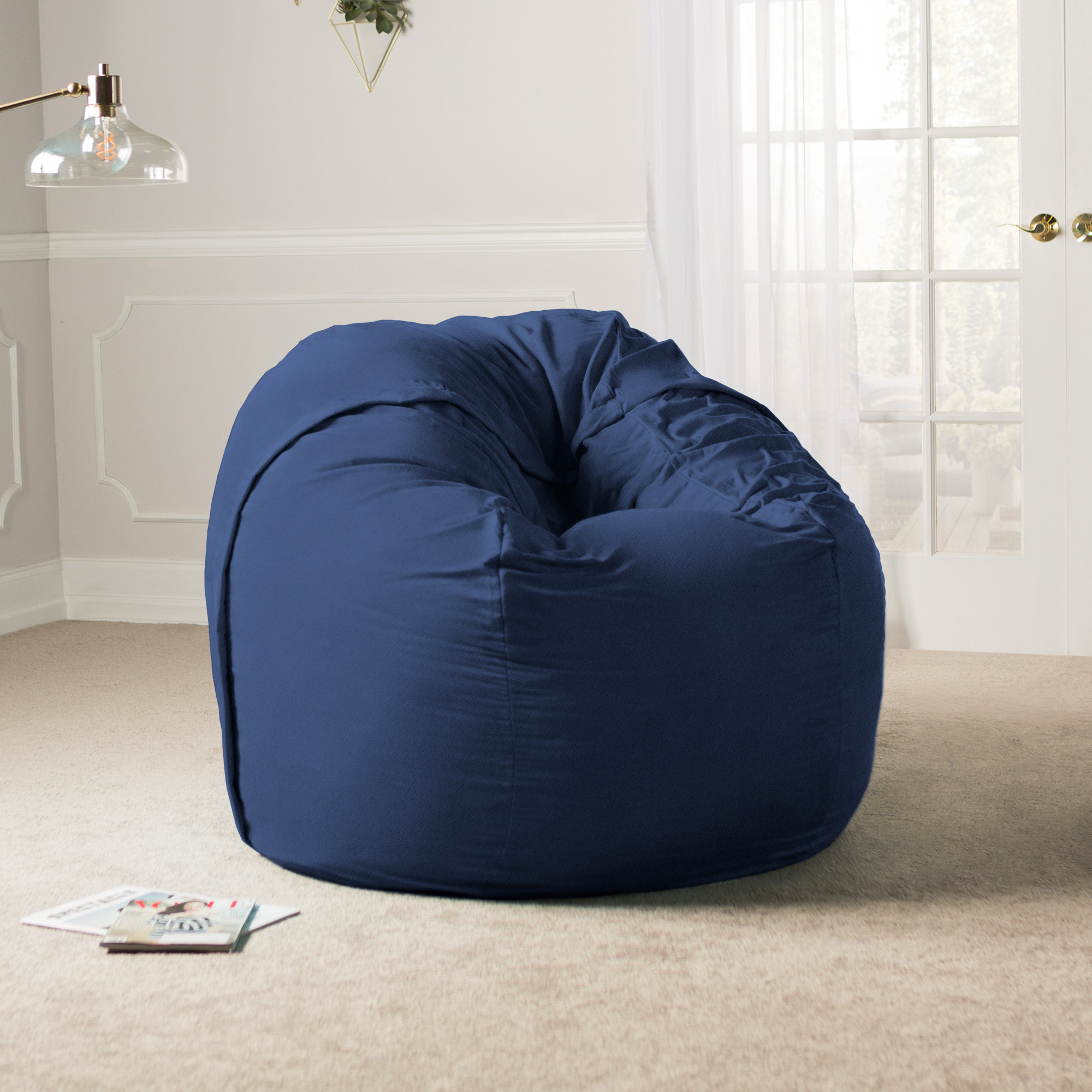 Laude Run Giant Bean Bag Chair Reviews Wayfair Laude Run Giant Bean Bag Chair