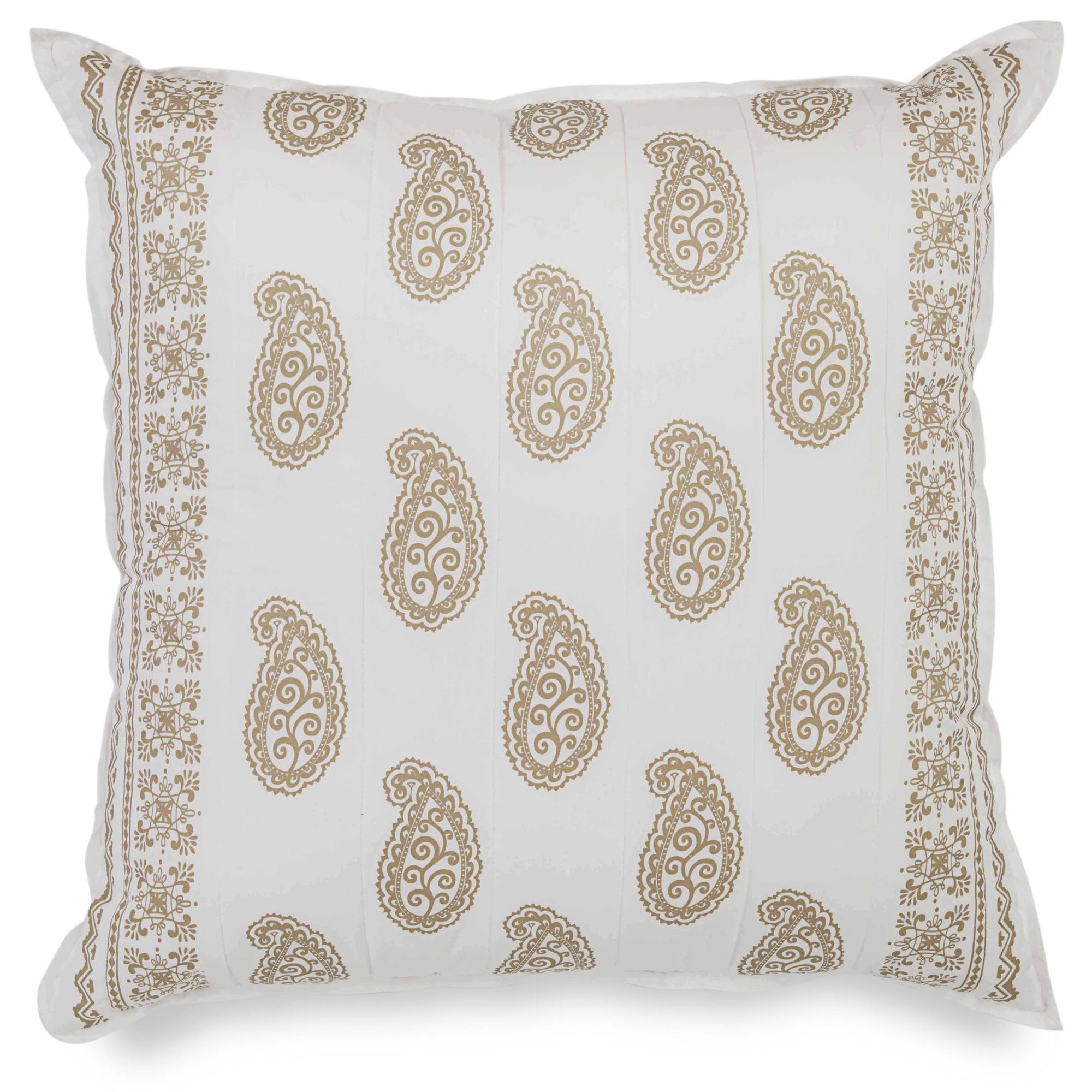 Dena Designs Marielle Quilted Paisley Cotton Euro Pillow Reviews