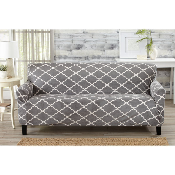 Box Cushion Sofa Slipcover By Alcott Hill