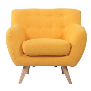 Mid-Century Modern Tufted Armchair