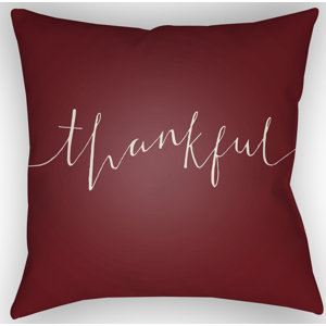 Thankful Indoor/Outdoor Throw Pillow