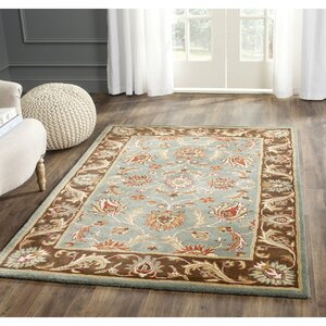 Cranmore Hand-Tufted Blue/Brown Area Rug