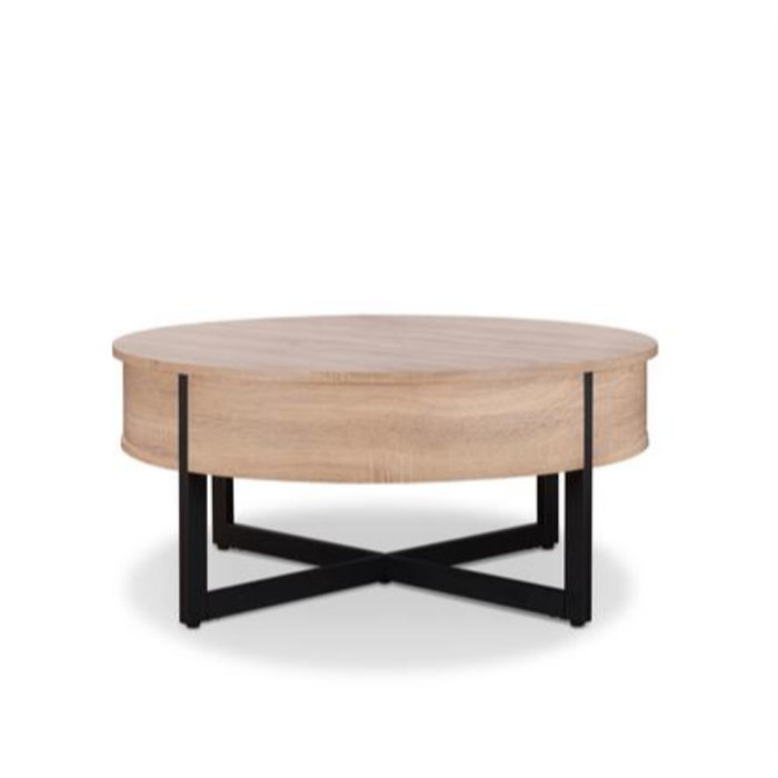 Haygarden Round Wood And Metal Coffee Table Haygarden Round Wood And Metal Coffee Table