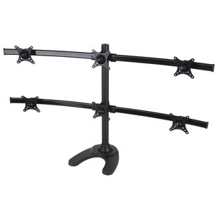 MRC1404-A AVF Monitor Desk Mount Quad Head and Multi Position Mount for 13-27 Inches Screens