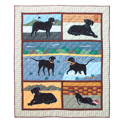 Lab Cotton Throw Patch Magic